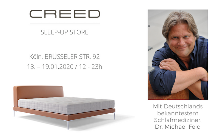 CREED Sleep-Up Store zur IMM im Belgischen Viertel (13.01. - 19.01.)