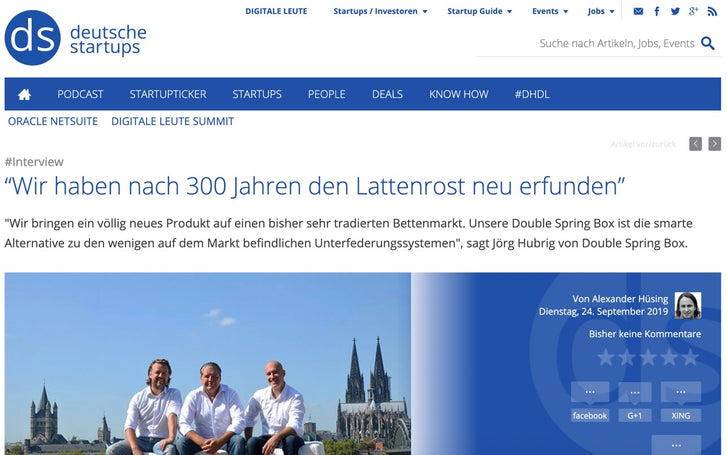 Double Spring Box bei deutsche-startups.de